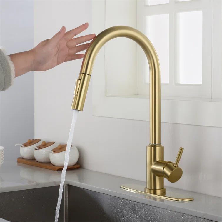 Touch Kitchen Faucet With Pull Down Sprayer