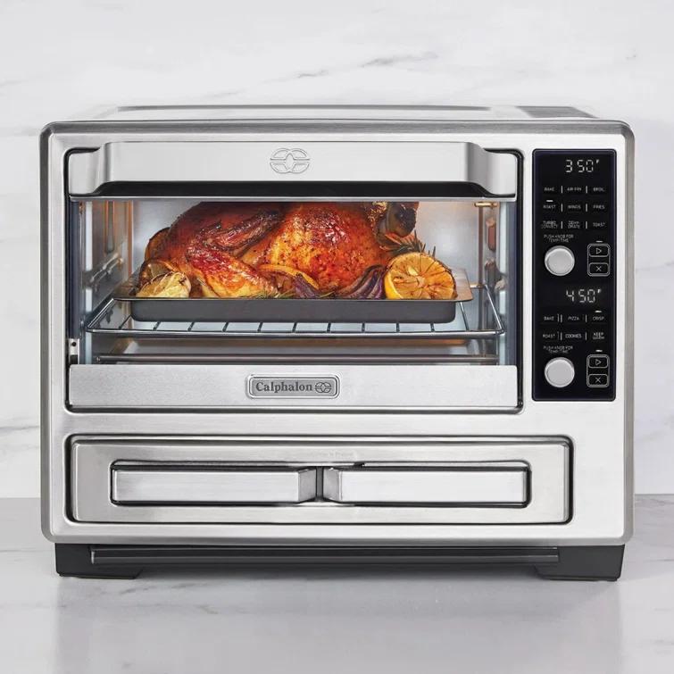 Calphalon Calphalon Performance Stainless Steel Dual Oven With Air Fryer in Silver