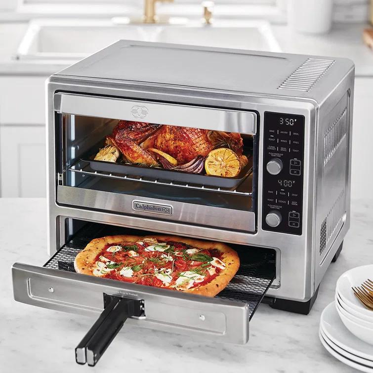 Calphalon Calphalon Performance Stainless Steel Dual Oven With Air Fryer in Silver