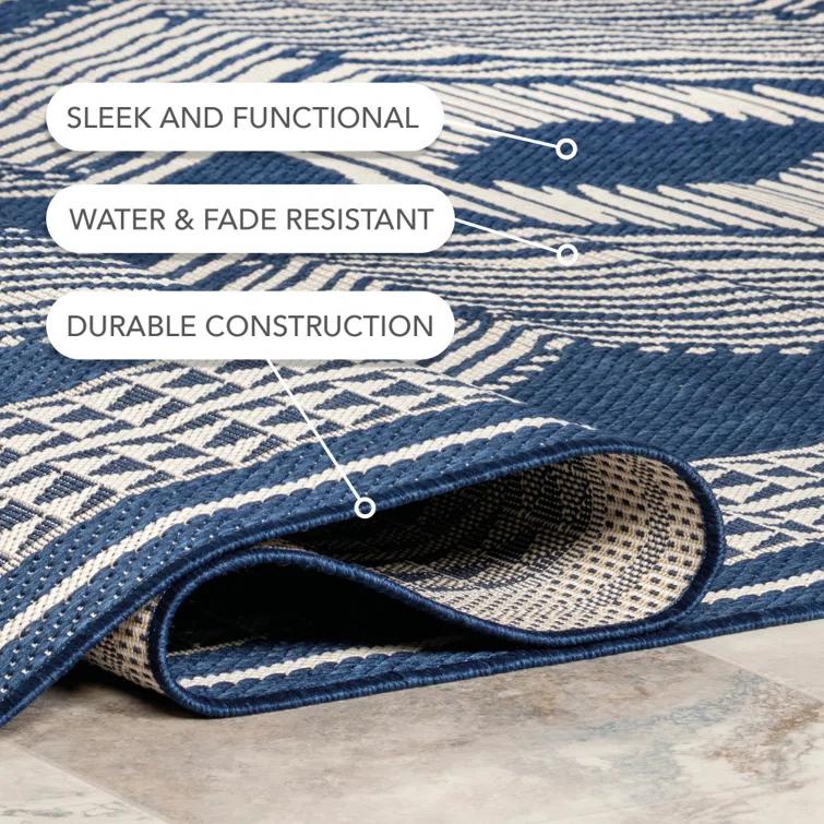 Alvina Blue Indoor/Outdoor Area Rug