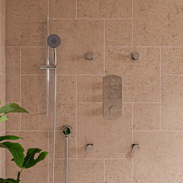 Concealed 3 Way Thermostatic Valve Shower Mixer