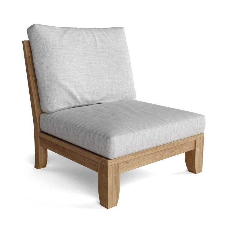 Riviera Natural Teak 5-Person Outdoor Sectional Sofa