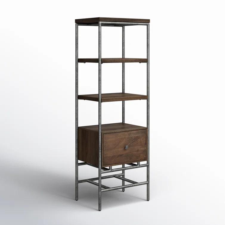 Gerti Narrow Etagere Bookcase