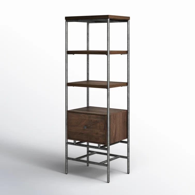 Gerti Narrow Etagere Bookcase