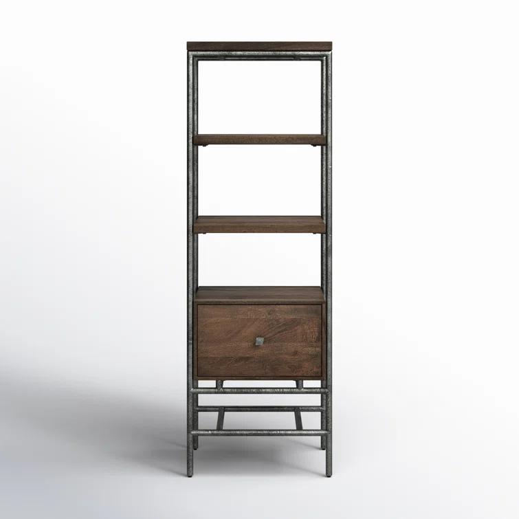 Gerti Narrow Etagere Bookcase