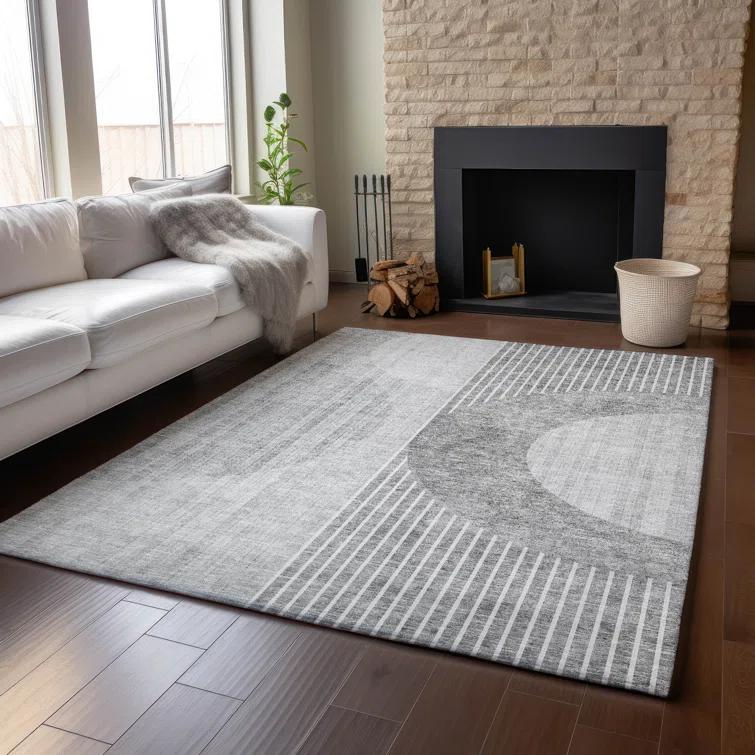 Premium Machine Washable Mayfield Gray Rug
