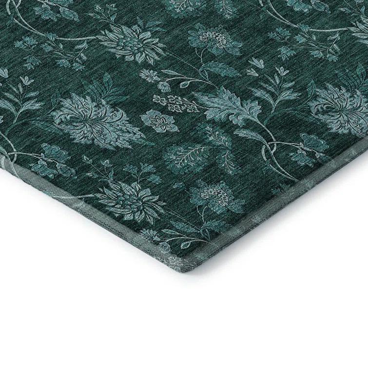 Premium Machine Washable Mayfield Teal Rug