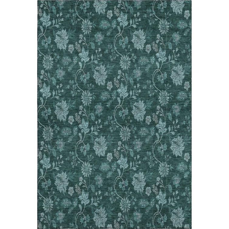 Premium Machine Washable Mayfield Teal Rug
