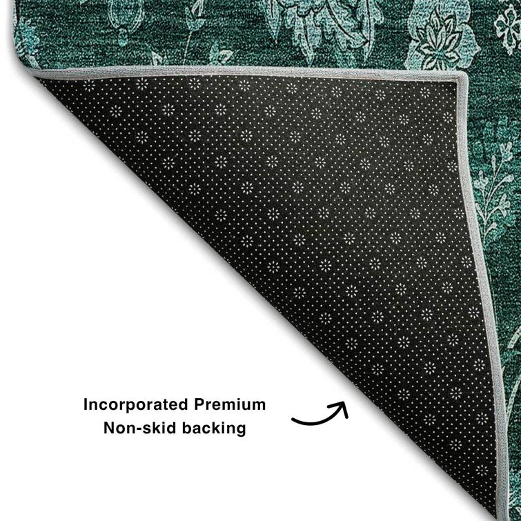 Premium Machine Washable Mayfield Teal Rug