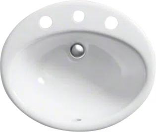 Farmington Self Rimming Bathroom Sink with Center