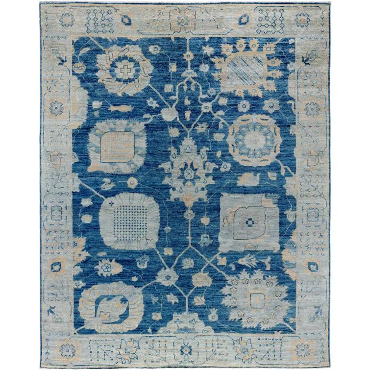 Solo Rugs One-of-a-Kind Rectangle 7'11" X 9'11" Wool Area Rug Blue