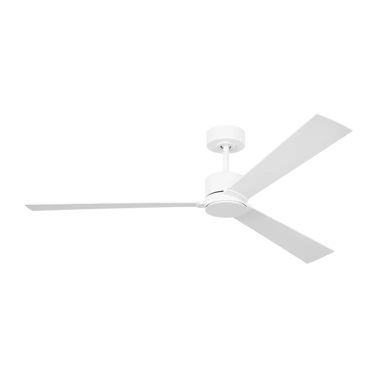 Matte White 60-Inch Smart Ceiling Fan with Remote