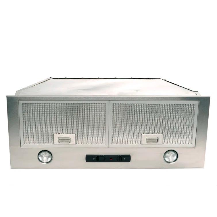 Cyclone Stainless Steel 550 CFM Ducted (Vented) Insert Range Hood with Mesh Filter