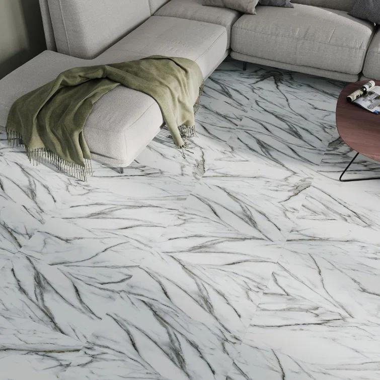 GlueCore Classic 22mil x 12" W x 24" L Glue Down Vinyl Tile Flooring