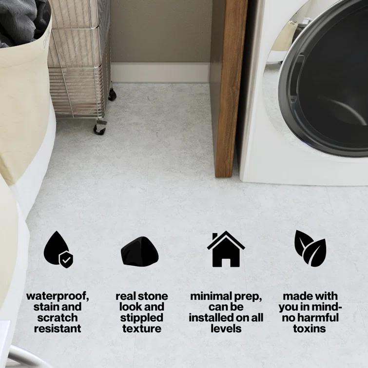MaxCore Terra 22mil x 12" W x 24" L Click Lock Vinyl Tile Flooring