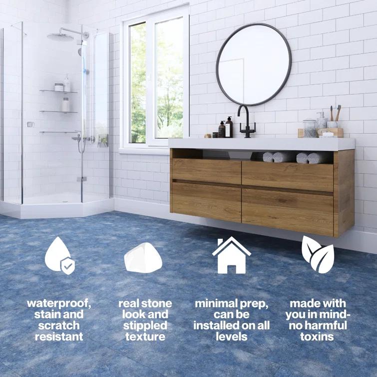 MaxCore Terra 22mil x 12" W x 24" L Click Lock Vinyl Tile Flooring