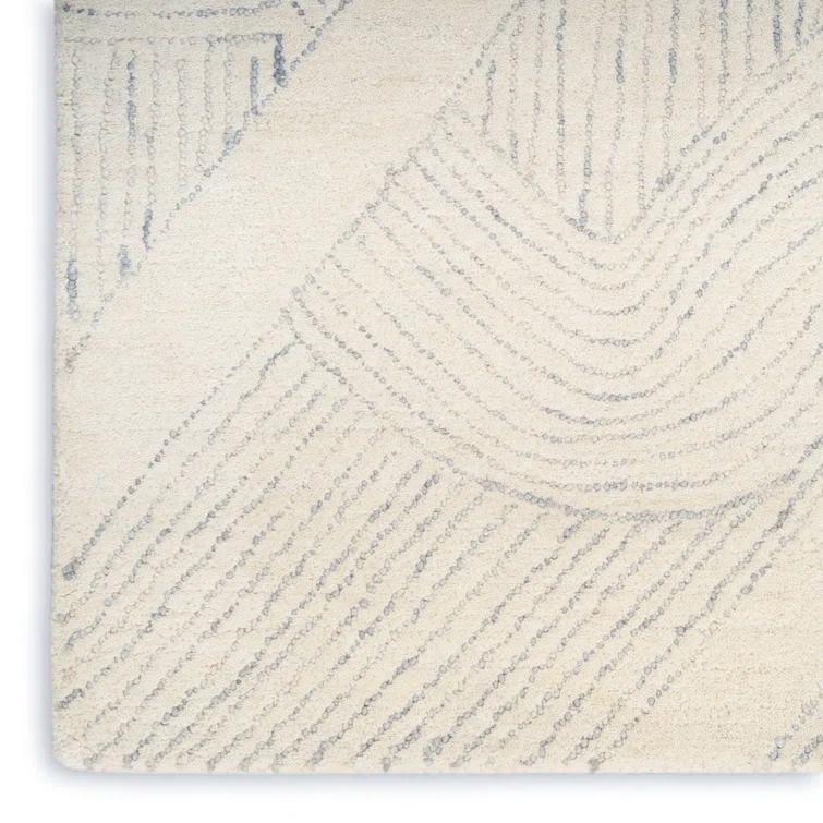 DKNY Pure Patterns Ivory Grey Modern Indoor Rug