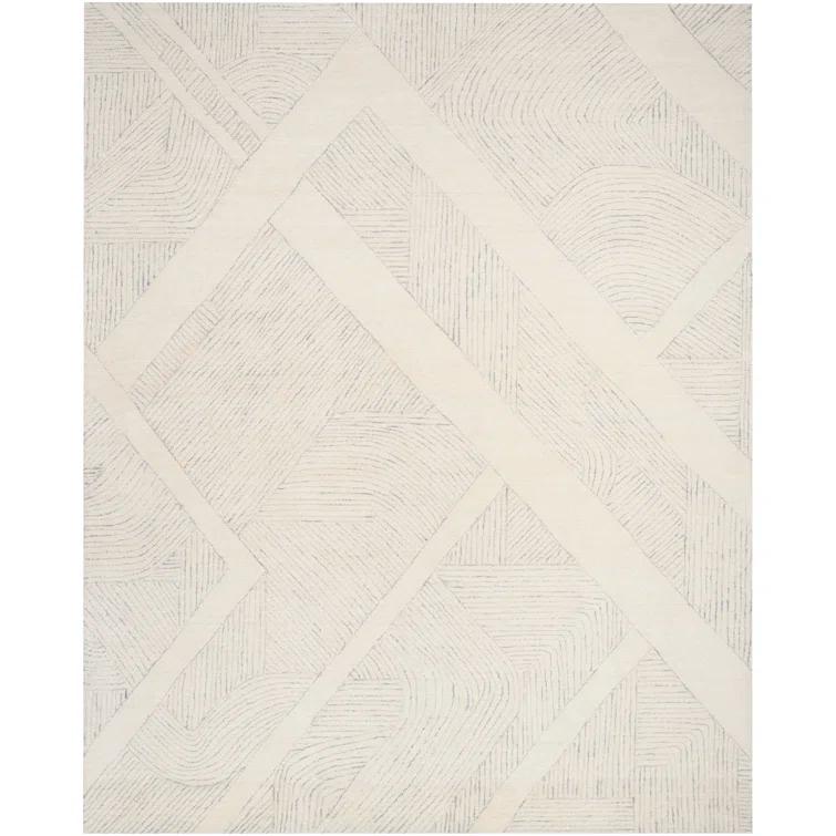 DKNY Pure Patterns Ivory Grey Modern Indoor Rug