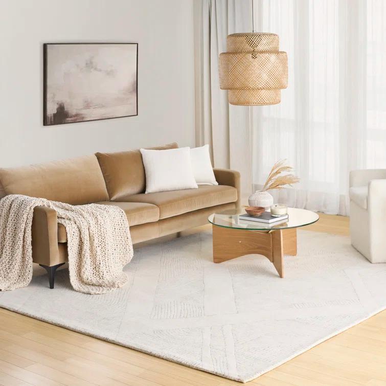 DKNY Pure Patterns Ivory Grey Modern Indoor Rug