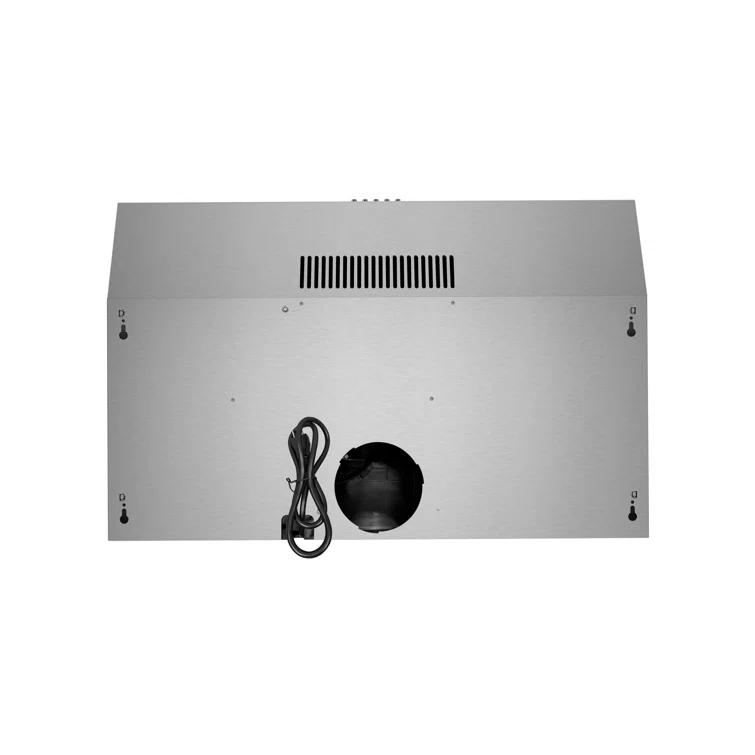 Streamline 30 In. T-3007-1-DL Savona Ductless Undermount 80 CFM Range Hood In Brushed Stainless Steel With Mesh Filters, Push Button Control, LED Light