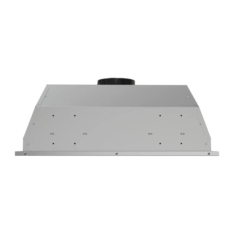 Streamline 28 in. Curino Ductless Insert 350 CFM Range Hood in Glossy Black with Mesh Filters, Electronic Button Control, LED Lights