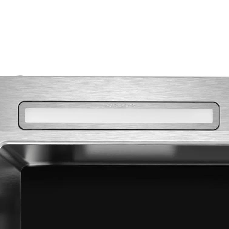 Streamline 28 in. Curino Ductless Insert 350 CFM Range Hood in Glossy Black with Mesh Filters, Electronic Button Control, LED Lights