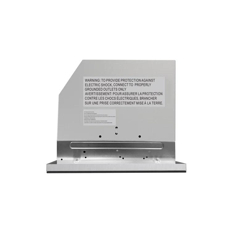 Streamline 28 in. Curino Ductless Insert 350 CFM Range Hood in Glossy Black with Mesh Filters, Electronic Button Control, LED Lights