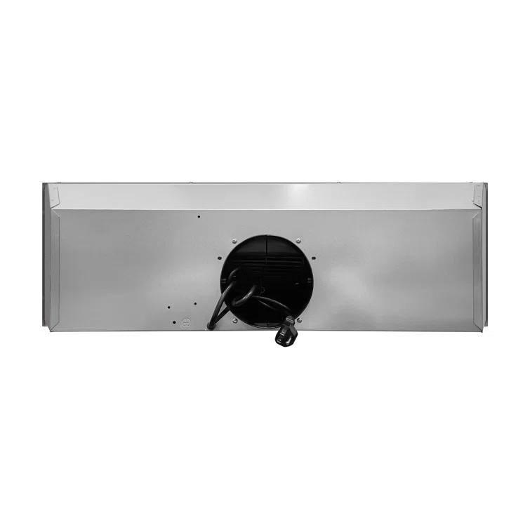 Streamline 36 In. T-11503-1-DL Isernia Ductless Insert 350 CFM Range Hood In Glossy Black With Mesh Filters, Touchpad Control, LED Lights