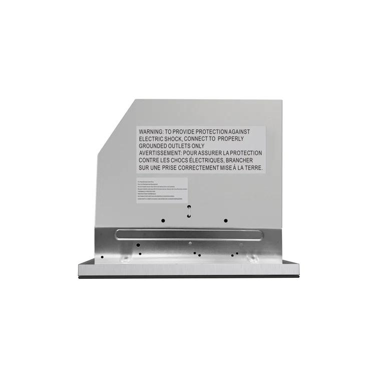 Streamline 36 In. T-11503-1-DL Isernia Ductless Insert 350 CFM Range Hood In Glossy Black With Mesh Filters, Touchpad Control, LED Lights