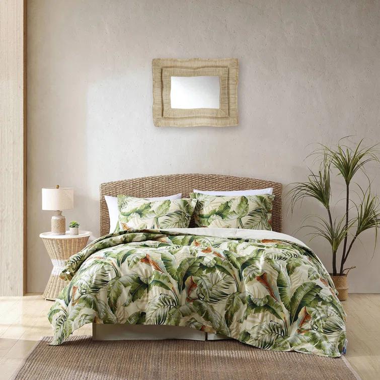 Tommy Bahama Home Tommy Bahama Palmiers Cotton Reversible 4 Piece Comforter Set