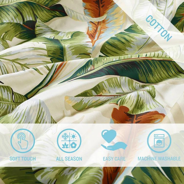 Tommy Bahama Home Tommy Bahama Palmiers Cotton Reversible 4 Piece Comforter Set