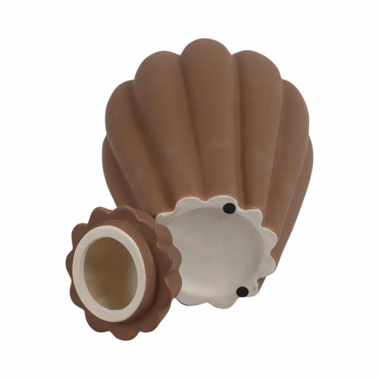 Tukwila Large Brown Stoneware Decorative Jar