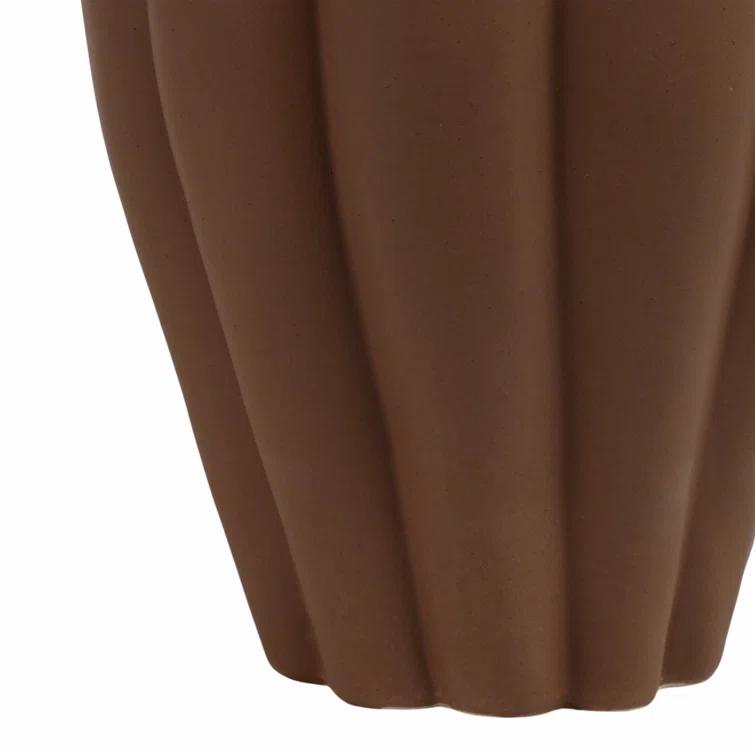 Tukwila Large Brown Stoneware Decorative Jar