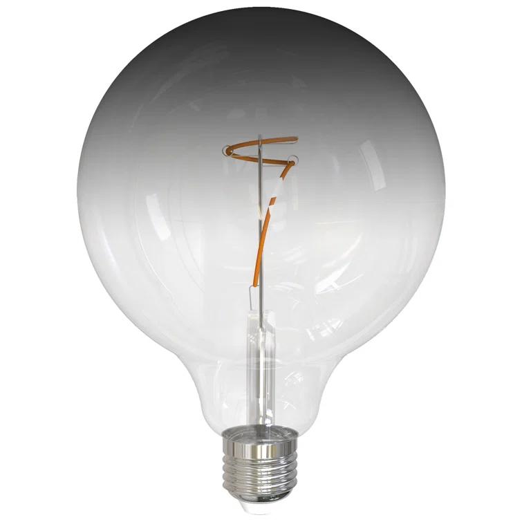 4.5 Watt Dimmable G40 Light Bulb With Clear/Smoke Glass Finish And Medium (E26) Base