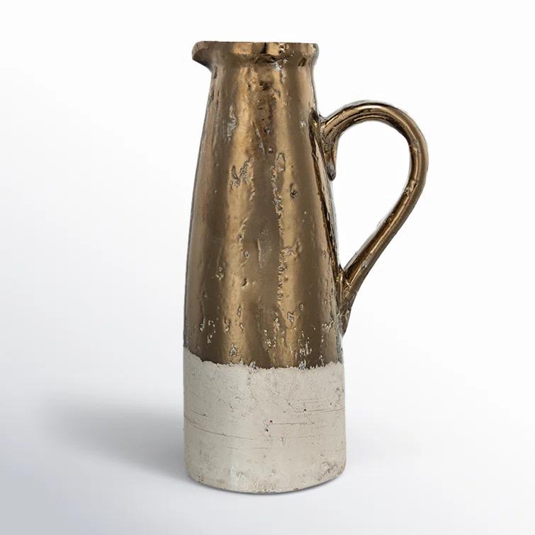 Libra Handmade Terracotta Decorative Bottle