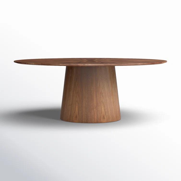 Beth Oval Dining Table, Brown