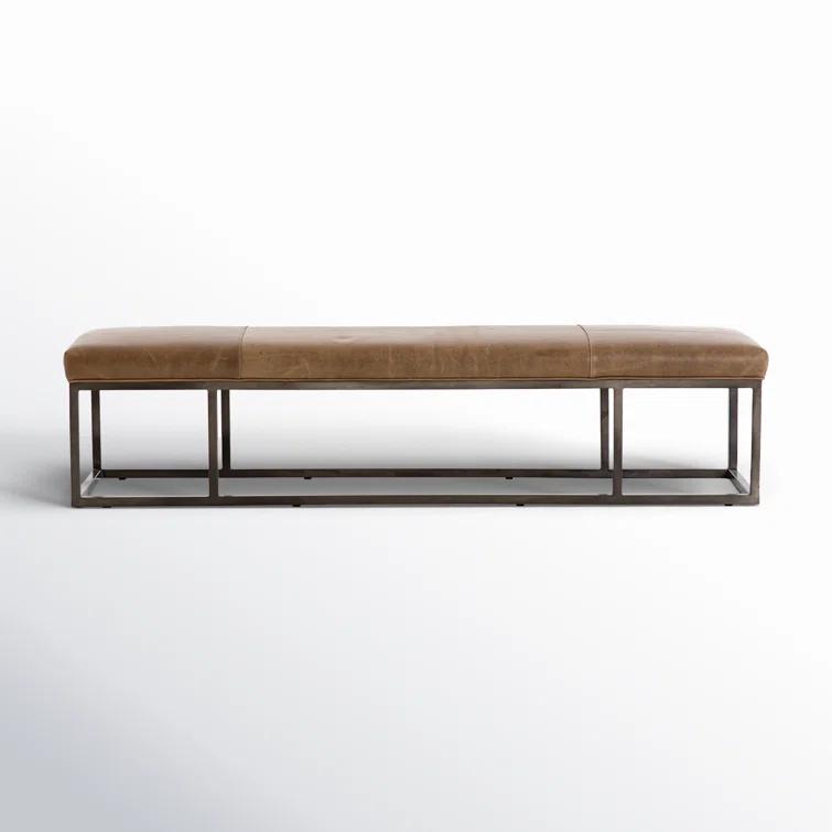 Kabina Leather Bench