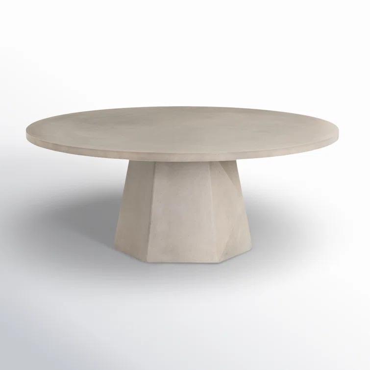 Schuller Indoor / Outdoor Round Coffee Table - Gray