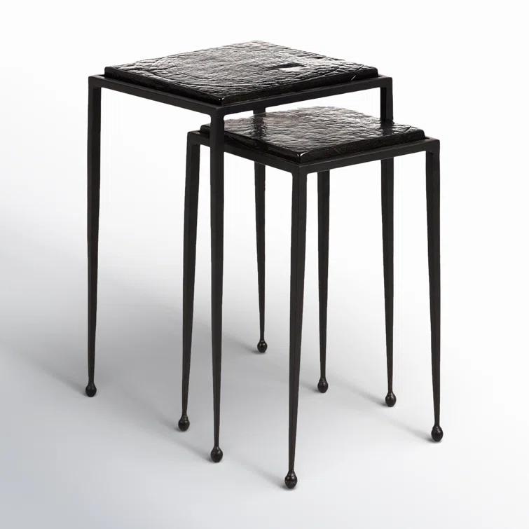 Capa Nesting Side Tables (Set of 2) - Black