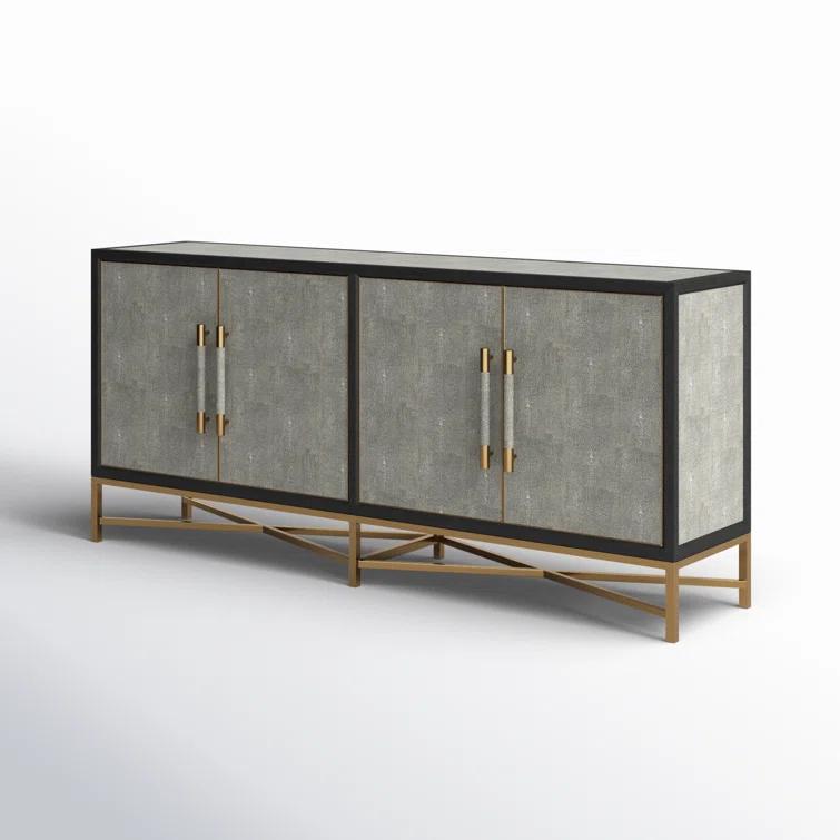 Meera 76" Wide Wood Sideboard