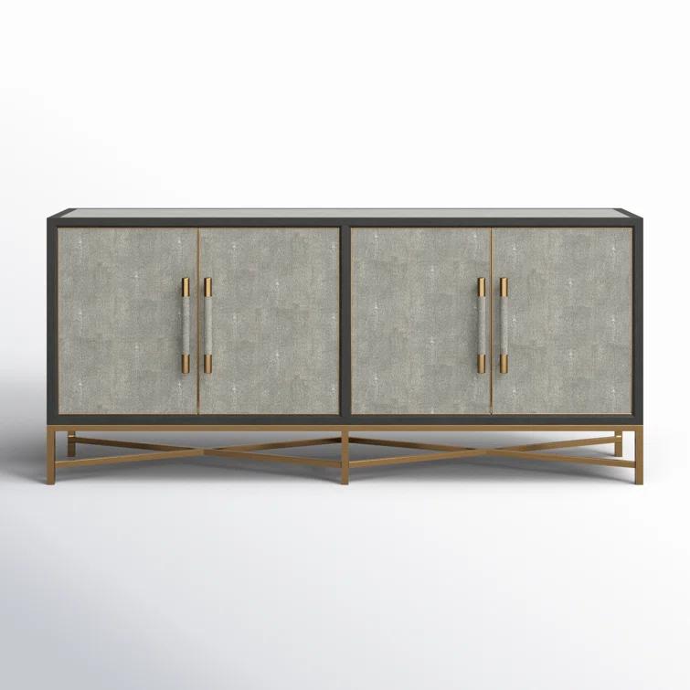 Meera 76" Wide Wood Sideboard