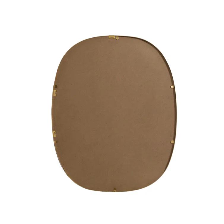 Sabine Metal Curved Oval Wall Mirror