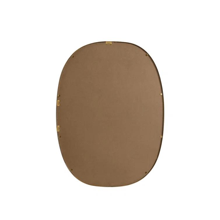 Sabine Metal Curved Oval Wall Mirror