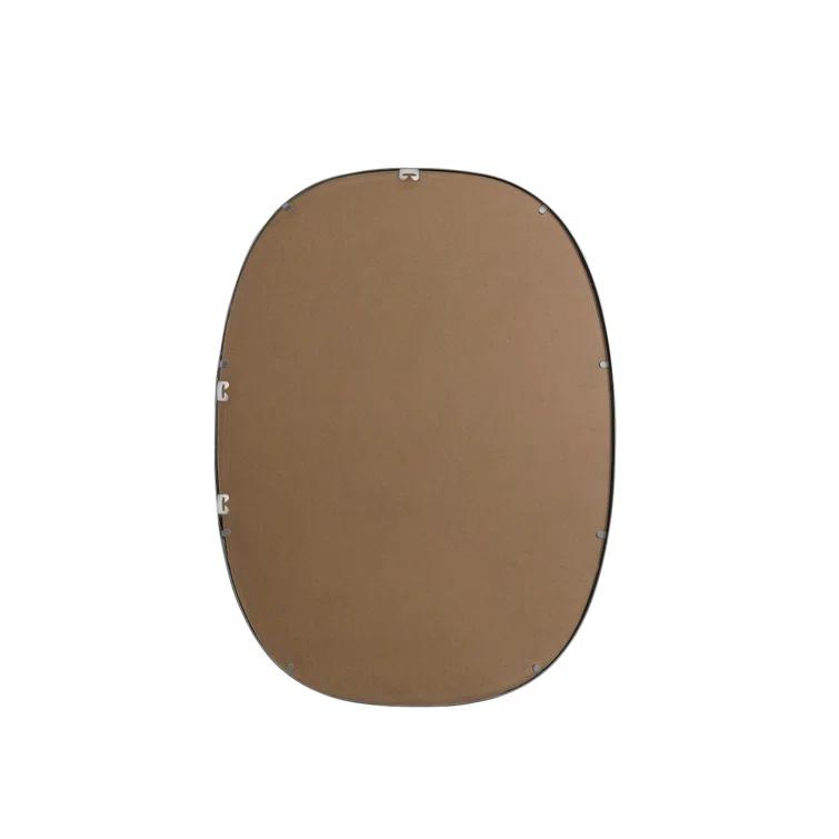Sabine Metal Curved Oval Wall Mirror