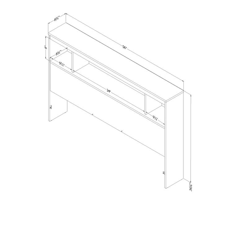 Spark Bookcase Headboard