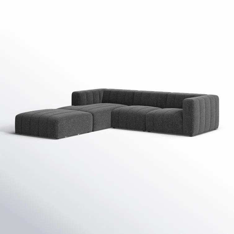 Bowry 4 - Piece Modular Upholstered Chaise L-Sectional