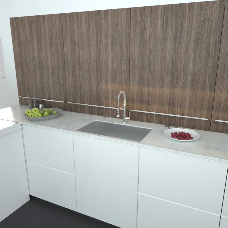 32 Inch Undermount Sink - 32"X19"X9" Undermount Stainless Steel Kitchen Sink 18 Gauge 9 Inch Deep Single Bowl Kitchen Sink Basin