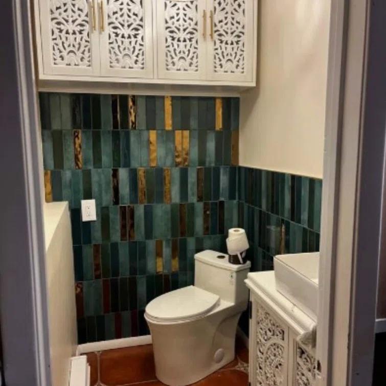 The Tile Life Midas 2" x 10" Ceramic Brick Look Subway Wall Use Tile