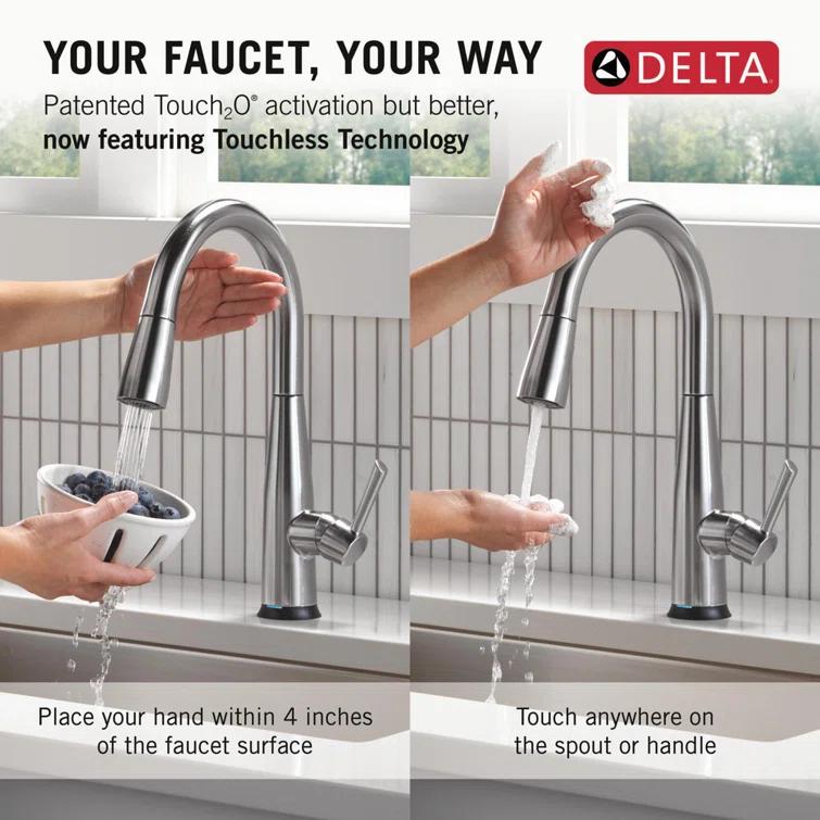 Essa Touch2O Kitchen Sink Faucet with Touchless Technology