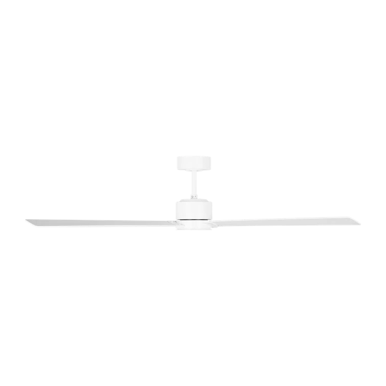 Matte White 60-Inch Smart Ceiling Fan with Remote